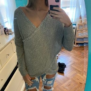 grey sweater
